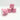 Decorative wire, floral yarn wire, craft yarn with inner wire, pink wire - 2