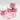 Decorative wire, floral yarn wire, craft yarn with inner wire, pink wire - 1