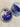 Cobalt Blue Glass Beads #7308 - 3