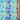 Fabric Flannel Hearts Blue Purple Green 41"x30"