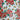2.5+yds Cotton Blend Red Pink Daisy Floral Flower Craft Sewing Fabric Remnant