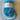 Yarn Novelty Moda Dea Fur Ever 1 Skein 50 grams  Bright Blue with Gold Flecks