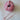 Yarn Novelty Flat Shiny Pink Synthetic 50 grams