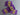 Purple and Yellow Applique Patches - Pile