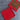 Red & Green Holiday Themed Appliques or Patches