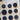 Vintage Button Collection - Plastic Navy Blue, Sew-Through, Size Large