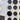 Vintage Button Collection - Plastic Navy Blue, Sew-Through, Sizes Medium & Large