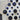 Vintage Button Collection - Plastic Navy Blue, Shank - Mixed Sizes