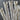 7 Inch Gray Zipper with Silver Teeth