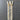7 Inch Gray Zipper with Gold Teeth