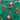 Merry Christmas Santa and Reindeer Fabric